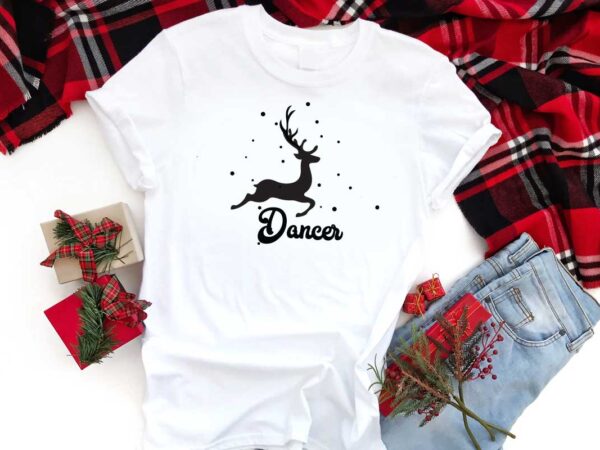 Christmas dancer reindeer gift diy crafts svg files for cricut, silhouette sublimation files t shirt vector file