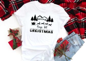 Christmas Night Gift, Days Till Christmas Diy Crafts Svg Files For Cricut, Silhouette Sublimation Files
