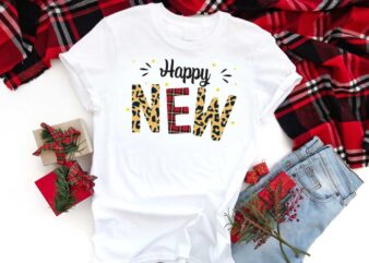 Happy New Year Gift Diy Crafts Svg Files For Cricut, Silhouette Sublimation Files graphic t shirt