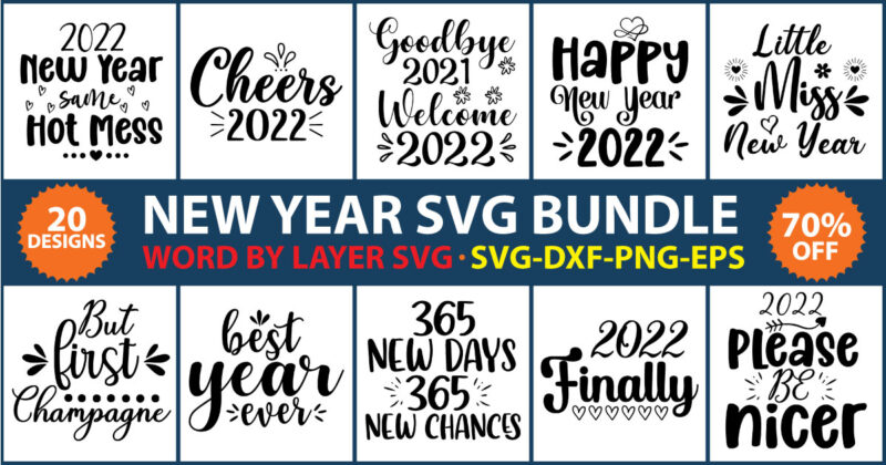 New Year SVG Bundle 2