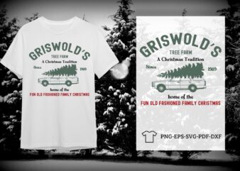 Christmas Gift, Grisworlds Tree Farm A Christmas Tradition Diy Crafts Svg Files For Cricut, Silhouette Sublimation Files t shirt vector file