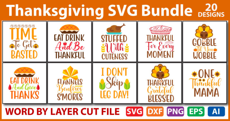 Thanksgiving SVG Bundle vol.9