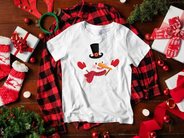 Christmas snowman diy crafts svg files for cricut, silhouette sublimation files t shirt vector file