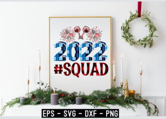 New Year SVG design Template