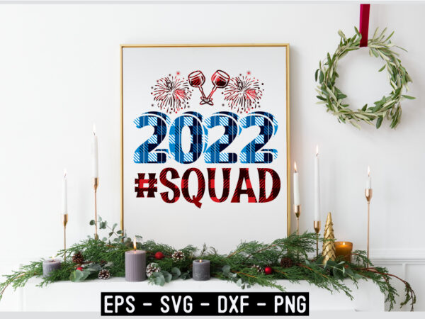 New year svg design template