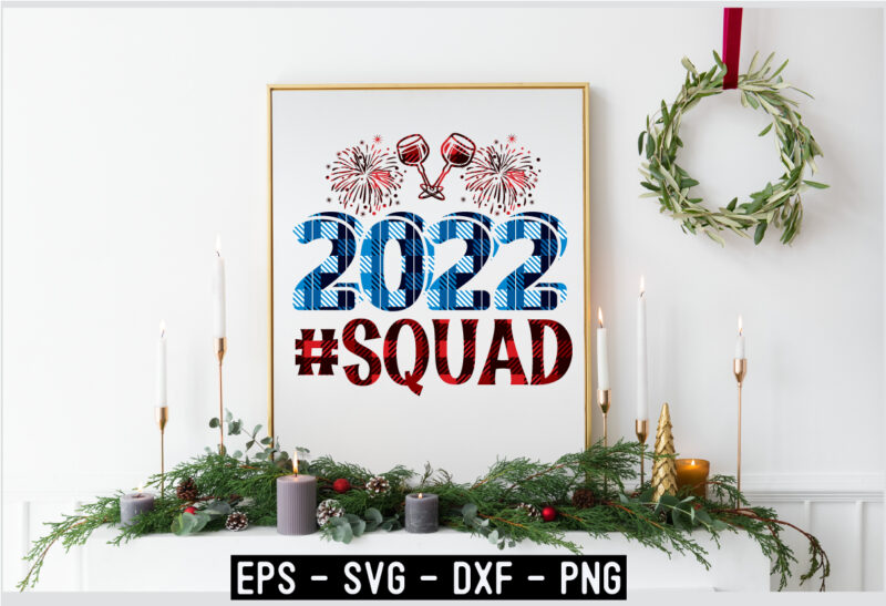 New Year SVG design Template