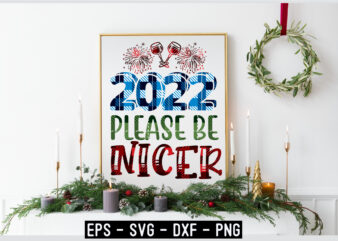 New Year SVG design Template