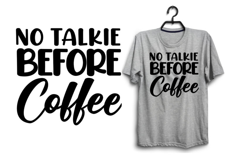 Coffee typography svg cutting files for t shirt and merchandise