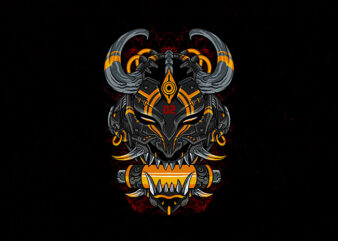 oni mask 02 t shirt design online