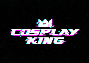 cosplay king glitch logo