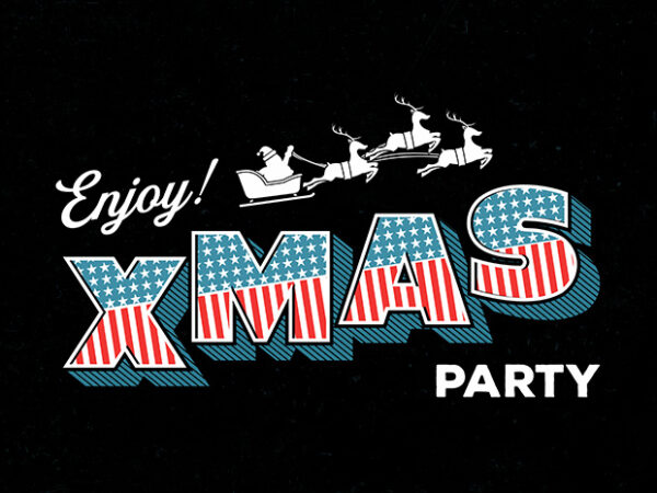 Xmas party graphic t shirt