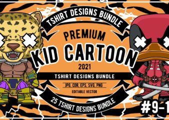 25 kid cartoon tshirt designs bundle #9_1