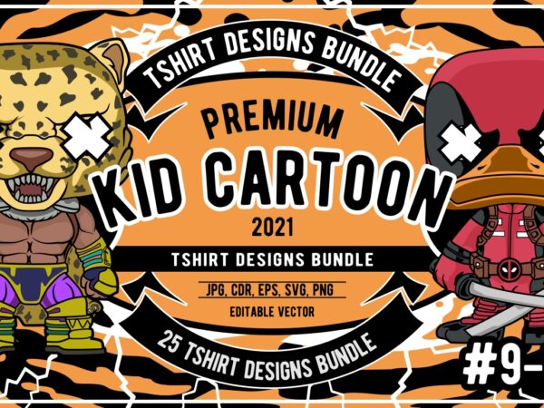 25 kid cartoon tshirt designs bundle #9_1