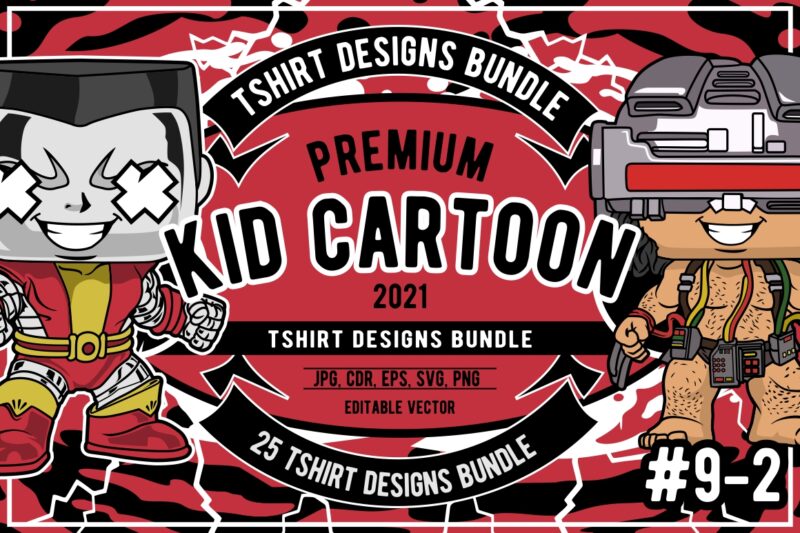 25 kid cartoon tshirt designs bundle #9_2