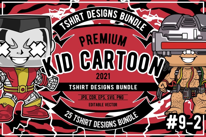 25 kid cartoon tshirt designs bundle #9_2 - Buy t-shirt designs