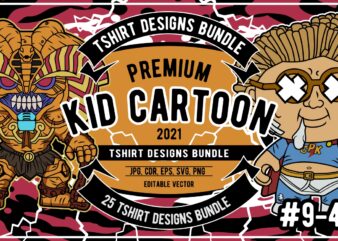 25 kid cartoon tshirt designs bundle #9_4