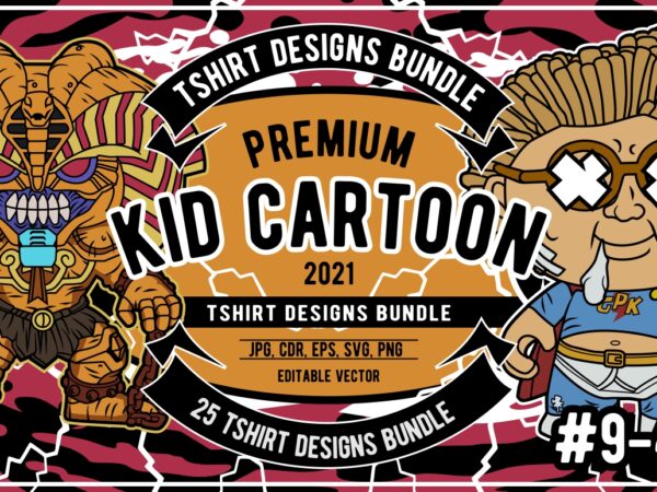 25 kid cartoon tshirt designs bundle #9_4