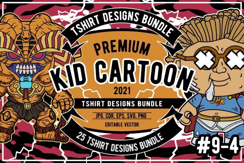 25 kid cartoon tshirt designs bundle #9_4