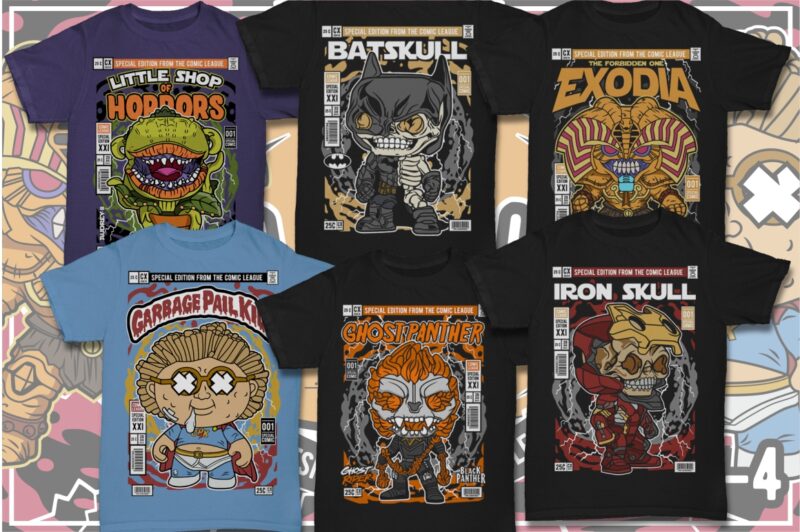 25 kid cartoon tshirt designs bundle #9_4