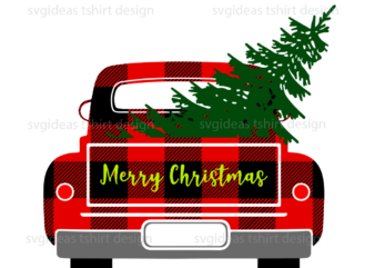Christmas Pattern Decor Pickup Truck Bundle Diy Crafts Svg Files For Cricut, Silhouette Sublimation Files