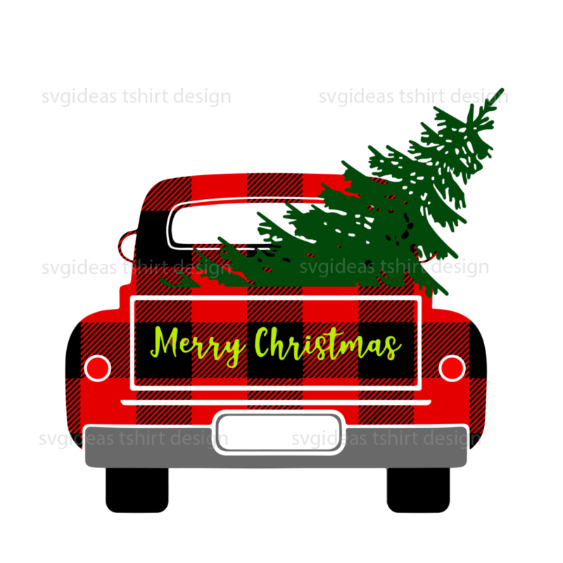 Christmas Pattern Decor Pickup Truck Bundle Diy Crafts Svg Files For Cricut, Silhouette Sublimation Files