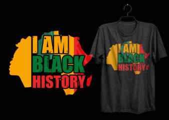 I’m black history t shirt design for pod