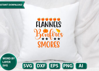 flannels bonfires smores SVG Vector for t-shirt