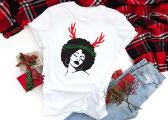 Christmas Sexy Black Girl Gift Idea Diy Crafts Svg Files For Cricut, Silhouette Sublimation Files t shirt vector file
