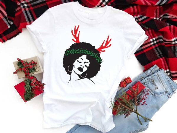 Christmas sexy black girl gift idea diy crafts svg files for cricut, silhouette sublimation files t shirt vector file