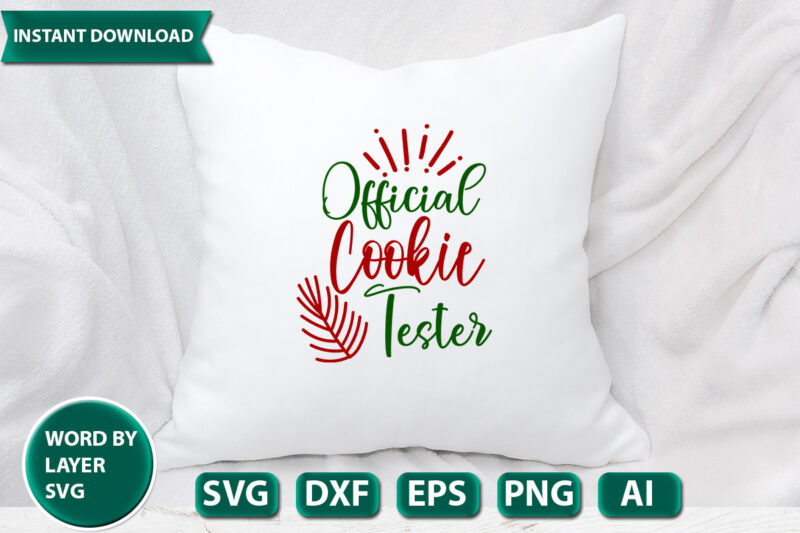 Official Cookie Tester SVG Vector for t-shirt