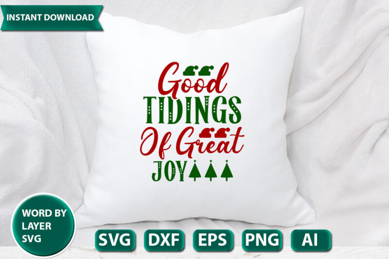good tidings of great joy SVG Vector for t-shirt