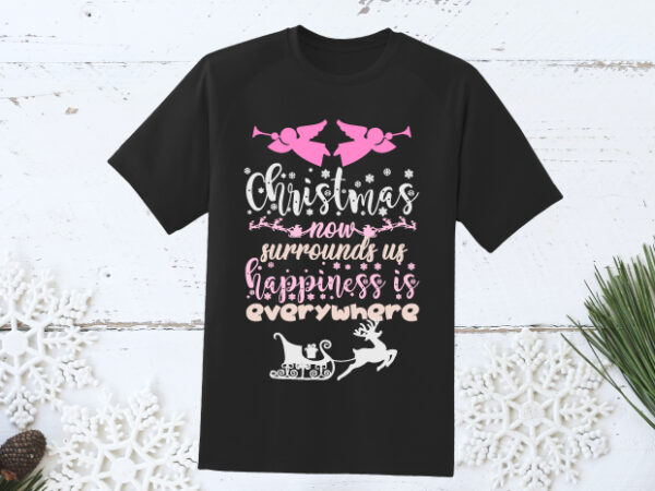 Christmas quote 3 black tshirt