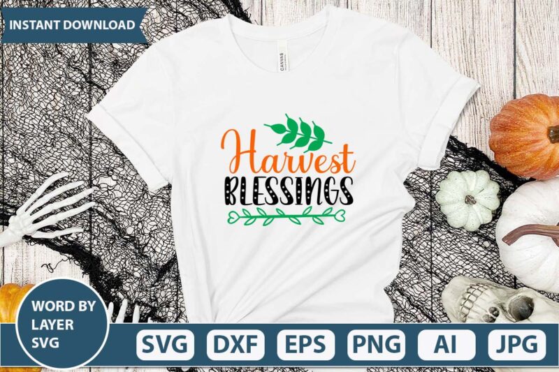 Harvest blessings svg vector for tshirt design