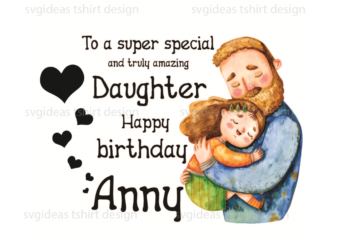 Daughter Birthday Gift Silhouette SVG Diy Crafts Svg Files For Cricut, Silhouette Sublimation Files