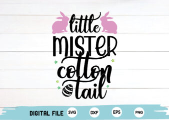 little mister cotton tail t shirt vector graphic