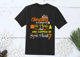 Christmas quote 4 black tshirt