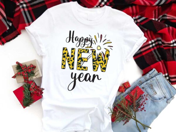 Happy new year gift diy crafts svg files for cricut, silhouette sublimation files graphic t shirt