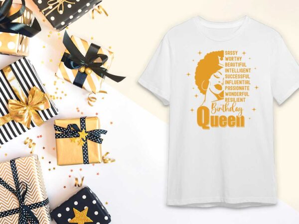 Birthday queen quotes silhouette svg diy crafts svg files for cricut, silhouette sublimation files t shirt template