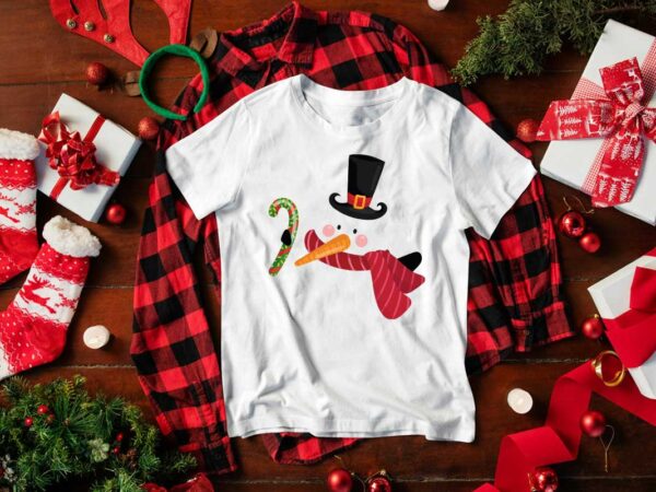 Christmas snowman diy crafts svg files for cricut, silhouette sublimation files t shirt vector file