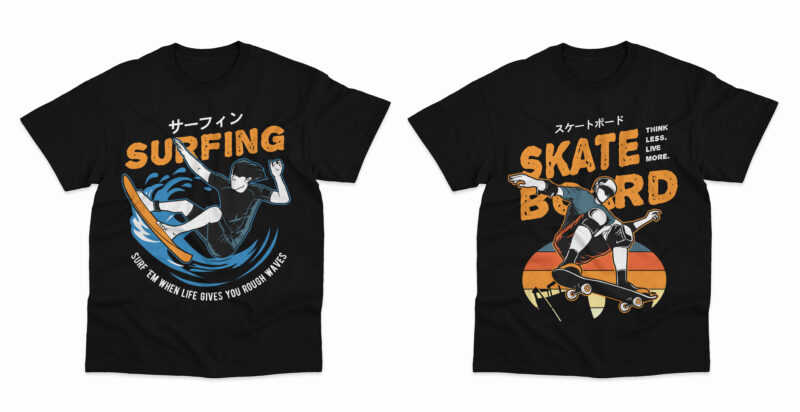 Extreme Sport t-shirt collection bundle