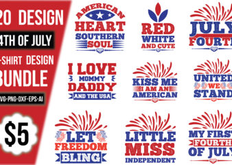 4th Of July T-Shirt Design Bundle