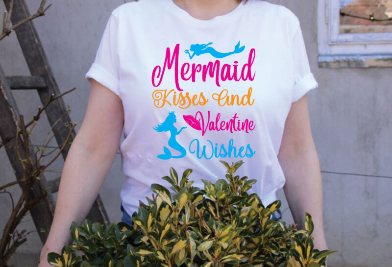 Mermaid svg bundle t shirt designs for sale