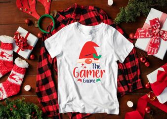 Christmas Gift, The Gamer Gnome Diy Crafts Svg Files For Cricut, Silhouette Sublimation Files