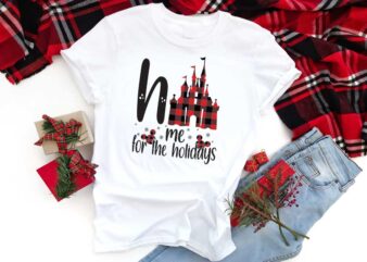 Christmas Gift, Home For The Holidays Shirt Design