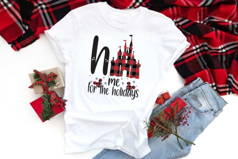 Christmas Gift, Home For The Holidays Shirt Design
