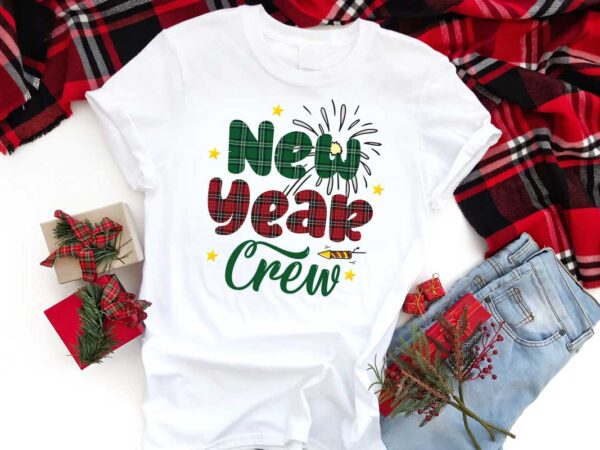 New year crew gift diy crafts svg files for cricut, silhouette sublimation files T shirt vector artwork