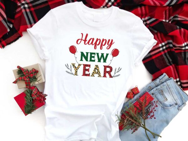 Happy new year gift idea gift diy crafts svg files for cricut, silhouette sublimation files graphic t shirt