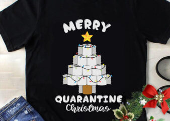 Merry Quarantine Christmas Svg, Christmas Svg, Tree Christmas Svg, Tree Svg, Santa Svg, Snow Svg, Merry Christmas Svg, Hat Santa Svg, Light Christmas Svg