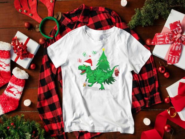 Christmas t rex gift gift diy crafts svg files for cricut, silhouette sublimation files t shirt vector file