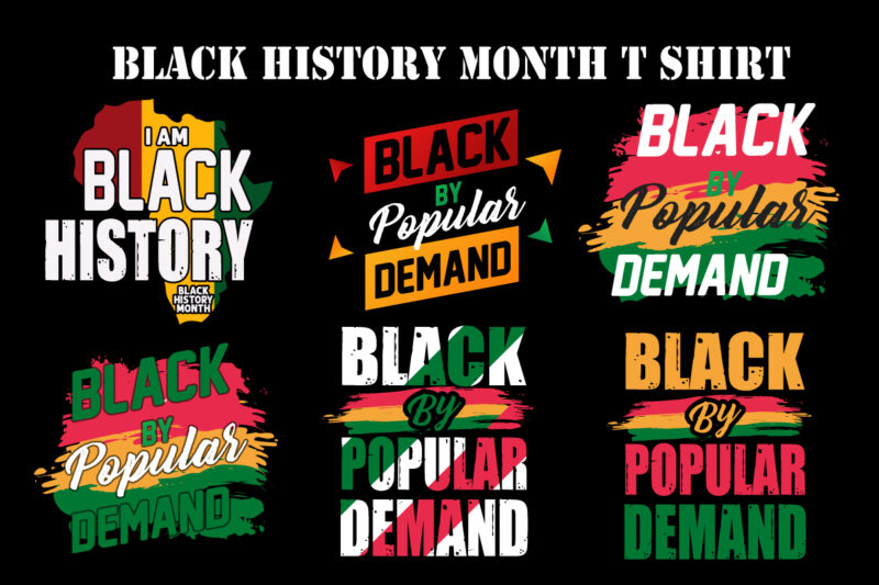 I am black history black history month t shirt design bundle